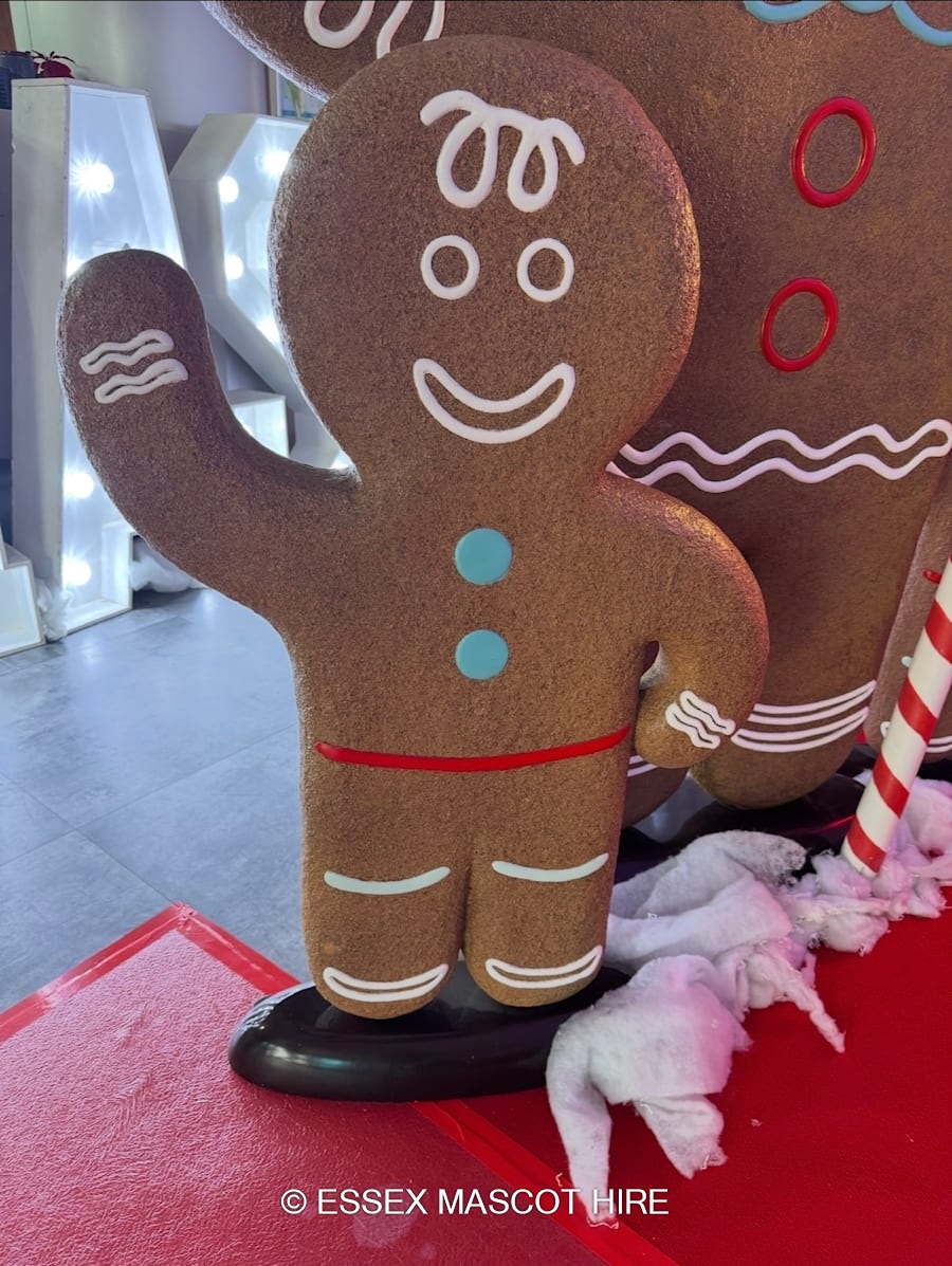 Gingerbread Boy Prop - Hire in Essex | ESSEX MASCOT HIRE